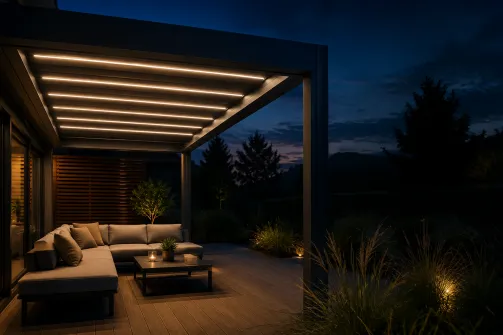 Akce! LED osvětlení a ovládání pergoly Climax za 1 Kč.